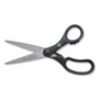 Westcott KleenEarth Basic Plastic Handle Scissors, 7" Long, 2.8" Cut Length, Straight Black Handle Product Image 
