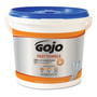 GOJO FAST TOWELS Hand Cleaning Towels, 7.75 x 11, Fresh Citrus, Blue, 130/Bucket, 4 Buckets/Carton View Product Image