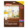 Avery Durable Waterproof Labels, 3.25" x 7.75" , 16 Total - Waterproof - x 3 1/4" Width x 7 3/4" Length - Full Sheet - Permanent Adhesive - Rectangle Product Image 