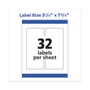 Avery Durable Waterproof Labels, 3.25" x 7.75" , 16 Total - Waterproof - x 3 1/4" Width x 7 3/4" Length - Full Sheet - Permanent Adhesive - Rectangle Product Image 