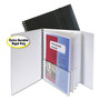 C-Line Eight-Pocket Portfolio with Security Flap, Polypropylene, 8.5 x 11, Black/White Product Image 