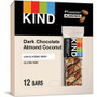 KIND Dark Chocolate Almond Coconut Nut Bars - Gluten-free, Non-GMO, Sodium-free, Cholesterol-free, Fat-free, Individually Wrapped - Dark Chocolate Almond Coconut - 1.40 oz Box Product Image 