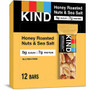 KIND Honey Roasted Nuts & Sea Salt Bars - Trans Fat Free, High-fiber, Low Sodium, Dairy-free, Gluten-free - Honey Roasted Nuts & Sea Salt - 1.41 oz Product Image 