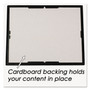 NuDell EZ Mount Document Frame with Trim Accent and Plastic Face, Plastic, 8.5 x 11 Insert, Black/Gold, 18/Carton Product Image 