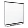 Prestige 2 Magnetic Total Erase Whiteboard, 96 x 48, White Surface, Black Aluminum/Plastic Frame (QRTTEM548B) Product Image 