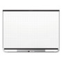 Prestige 2 Magnetic Total Erase Whiteboard, 96 x 48, White Surface, Black Aluminum/Plastic Frame (QRTTEM548B) Product Image 