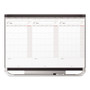 Quartet Prestige 2 Total Erase Three-Month Calendar, 36" x 24", White Surface, Graphite Gray Fiberboard/Plastic Frame Product Image 