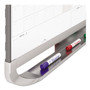 Quartet Prestige 2 Total Erase Three-Month Calendar, 36" x 24", White Surface, Graphite Gray Fiberboard/Plastic Frame Product Image 