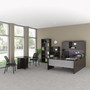 Alera Valencia Round Conference Table with Legs, 42" Diameter x 29.5h, Espresso Product Image 