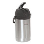 BUNN 2.5 Liter Lever Action Airpot, Stainless Steel/Black Product Image 