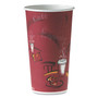 SOLO Single-Sided Poly Paper Hot Cups, 20 oz, Bistro Design, 600/Carton Product Image 