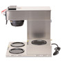BUNN CWTF-3 Three Burner Automatic Coffee Brewer, 12-Cup, Black/Stainless Steel Product Image 