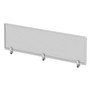 Alera Polycarbonate Privacy Panel, 65w x 0.5d x 18h, Silver/Clear Product Image 