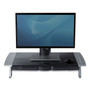 Fellowes Office Suites Premium Monitor Riser, 27" x 14" x 4" to 6.5", Black/Silver View Product Image
