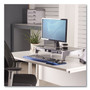 Fellowes Office Suites Premium Monitor Riser, 27" x 14" x 4" to 6.5", Black/Silver (FEL8031001) View Product Image