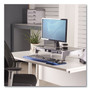 Fellowes Office Suites Premium Monitor Riser, 27" x 14" x 4" to 6.5", Black/Silver View Product Image