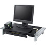 Fellowes Office Suites Premium Monitor Riser, 27" x 14" x 4" to 6.5", Black/Silver View Product Image