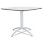 Iceberg CafeWorks Cafe-Height Table, Square, 36" x 36" x 30", Gray/Silver View Product Image