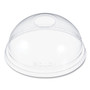 Dart Ultra Clear Dome Cold Cup Lids, Fits 16 oz to 24 oz Cold Cups, Plastic, Clear, 1,000/Carton Product Image 