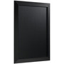 MasterVision Kamashi Chalk Board, 36" x 24", Black Surface, Black Wood Frame Product Image 