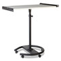 MasterVision 360 Multi-Use Mobile Magnetic Dry Erase Easel, 27" x 41", White Surface, Black Steel Frame Product Image 
