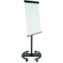 MasterVision 360 Multi-Use Mobile Magnetic Dry Erase Easel, 27" x 41", White Surface, Black Steel Frame Product Image 