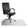 Floortex Cleartex MegaMat Heavy-Duty Polycarbonate Mat for Hard Floor/All Carpet, 46 x 53, Clear Product Image 