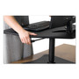 Victor High Rise Adjustable Stand-Up Desk Converter, 28" x 23" x 12" to 16.75", Black Product Image 