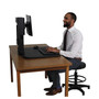High Rise Standing Desk Workstation, 28" X 23" X 10.5" To 15.5", Black (VCTDC300) Product Image 