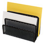 Artistic Urban Collection Punched Metal Letter Sorter, 3 Sections, DL to A6 Size Files, 6.5" x 3.25" x 5.5", Black Product Image 
