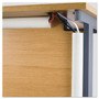 D-Line Decorative Desk Cord Cover, 60" x 2" x 1" Cover, White Product Image 