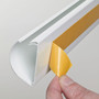 D-Line Decorative Desk Cord Cover, 60" x 2" x 1" Cover, White Product Image 