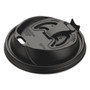Dart Optima Reclosable Lids for Hot Paper Cups, Fits 10 oz to 24 oz Hot Cups, Plastic, Black, 1,000/Carton Product Image 