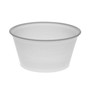 Pactiv Evergreen Plastic Portion Cup, 2 oz, Translucent, 200/Bag, 12 Bags/Carton Product Image 