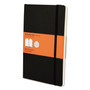Moleskine Classic Softcover Notebook, 1-Subject, Narrow Rule, Black Cover, (192) 8.25 x 5 Sheets Product Image 