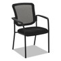 Alera Elusion Series Mesh Back Stacking Guest Chair, 26" x 25.6" x 36.2", Black Seat, Black Back, Black Base Product Image 