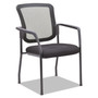 Alera Elusion Series Mesh Back Stacking Guest Chair, 26" x 25.6" x 36.2", Black Seat, Black Back, Black Base Product Image 