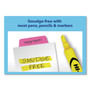 Avery Ultra Tabs Repositionable Tabs, Standard: 2" x 1.5", 1/5-Cut, Assorted Neon Colors, 24/Pack Product Image 