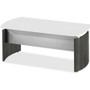 Mayline Desk Base - 26" Height x 1" Width x 29.7" Depth x 1" Thickness - Beveled Edge - Finish: Gray Steel Laminate - Water Resistant, Stain Resistant, Abrasion Resistant, Durable, Modesty Panel, Leveling Glide Product Image 