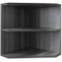 Mayline Medina Corner Support for Hutches - 20" Height x 15" Width x 15" Depth - 2 Shelve(s) - Finish: Gray Steel Laminate - Abrasion Resistant, Stain Resistant, Water Resistant, Durable - For Office Product Image 