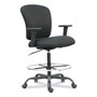 Alera Mota Series Big and Tall Stool, Supports Up to 450 lb, 28.74" to 32.67" Seat Height, Black Product Image 