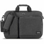 Solo Urban Carrying Case (Briefcase) for 15.6" iPad Notebook - Gray, Black - Damage Resistant - Polyester Body - Handle, Shoulder Strap, Backpack Strap - 12.5" Height x 17" Width x 5" Depth Product Image 
