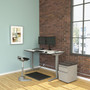 Alera AdaptivErgo Sit-Stand 3-Stage Electric Height-Adjustable Table Base w/Memory Control, 48.06 x 24.35 x 25 to 50.7, Gray Product Image 