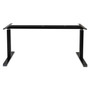Alera AdaptivErgo Sit-Stand Pneumatic Height-Adjustable Table Base, 59.06" x 28.35" x 26.18" to 39.57", Black Product Image 