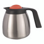 BUNN 1.9 Liter Thermal Carafe, Stainless Steel/Black/Orange (Decaf) Product Image 