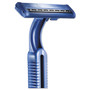 Gillette GoodNews Regular Disposable Razor, 2 Blades, Navy Blue, 10/Pack, 10 Pack/Carton Product Image 
