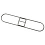 Boardwalk Clip-On Dust Mop Frame, 36w x 5d, Zinc Plated Product Image 
