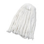 Boardwalk Cut-End Wet Mop Head, Rayon, No. 24, White Product Image 