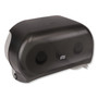 Tork Twin Standard Roll Bath Tissue Dispenser, 12.75 x 5.57 x 8.25, Smoke Product Image 