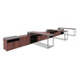 Alera Reversible Laminate Table Top, Rectangular, 71.5w x 23.63,Medium Cherry/Mahogany Product Image 